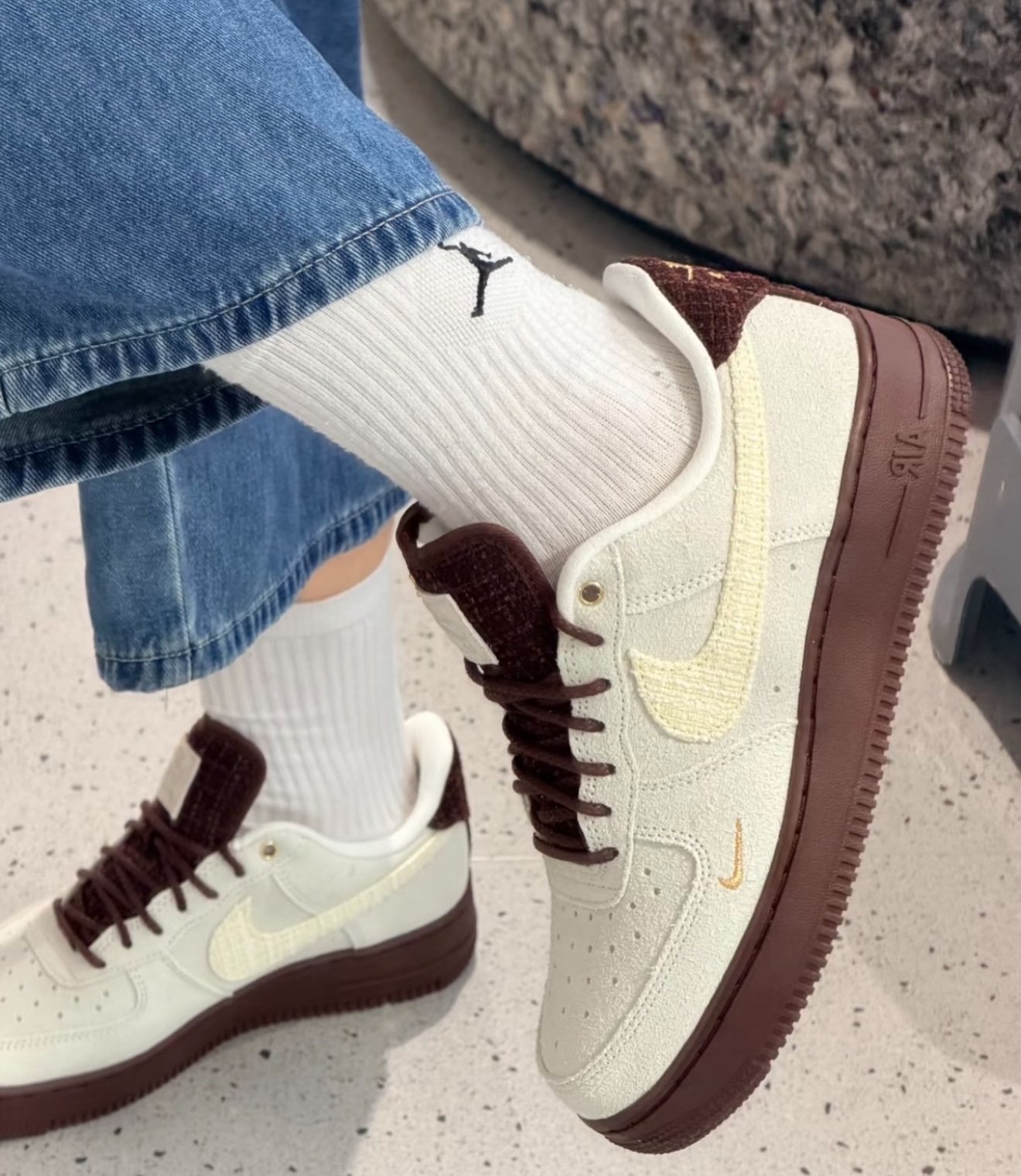 Nike Air Force 1 Low Suede Sail / Mystic Dates帆白 / 巧克力 IZ6166-116