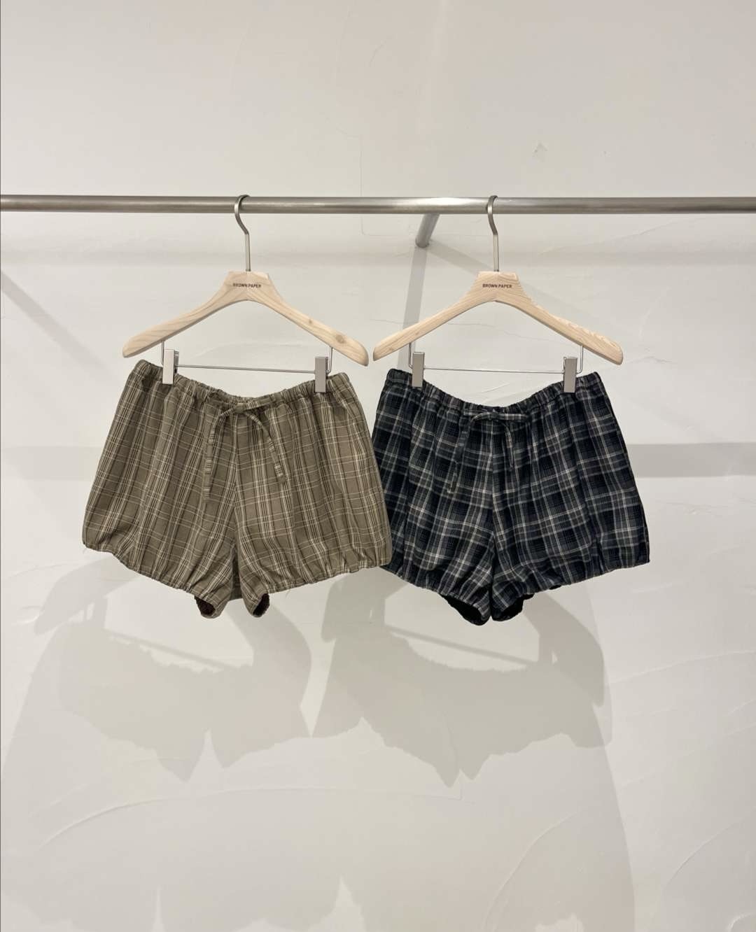 BP2607 Check Ballon Shorts