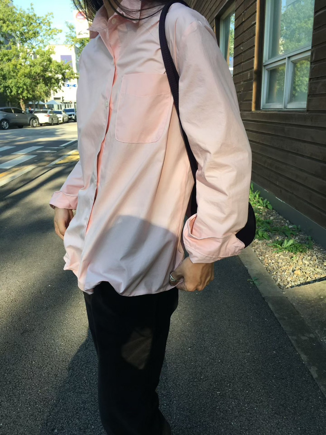 彎曲調整休閒襯衫