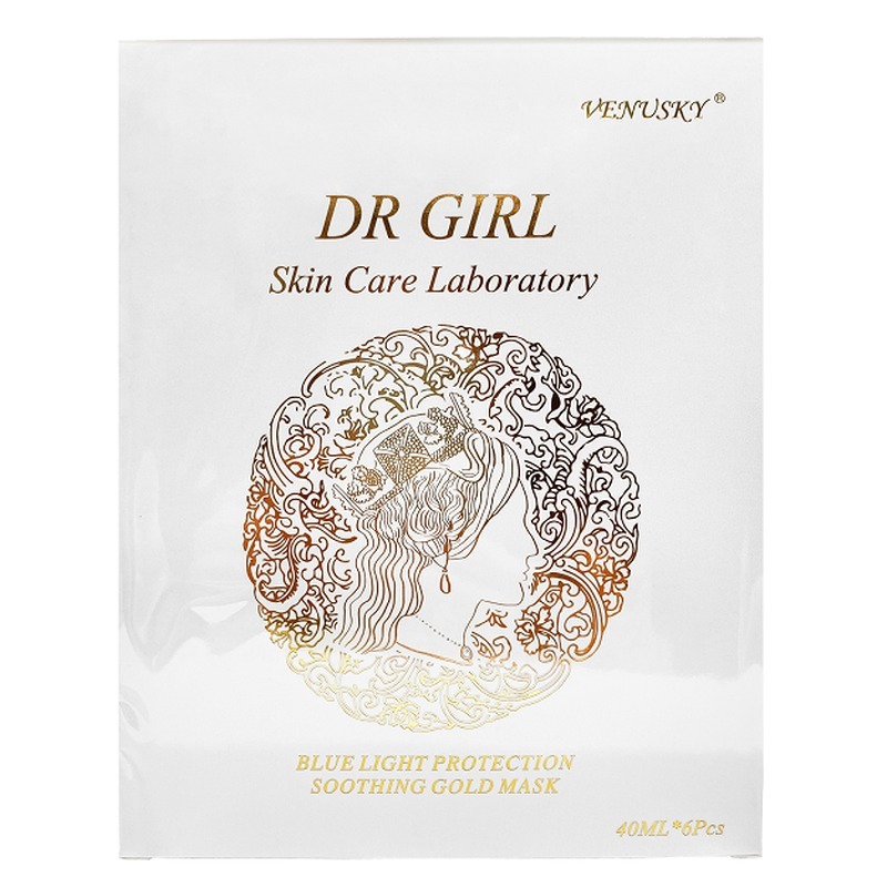 FAC-BBG1006-008 VENUSKY DR GIRL 抗藍光保濕舒緩金箔面膜 (6片/盒) (A8)