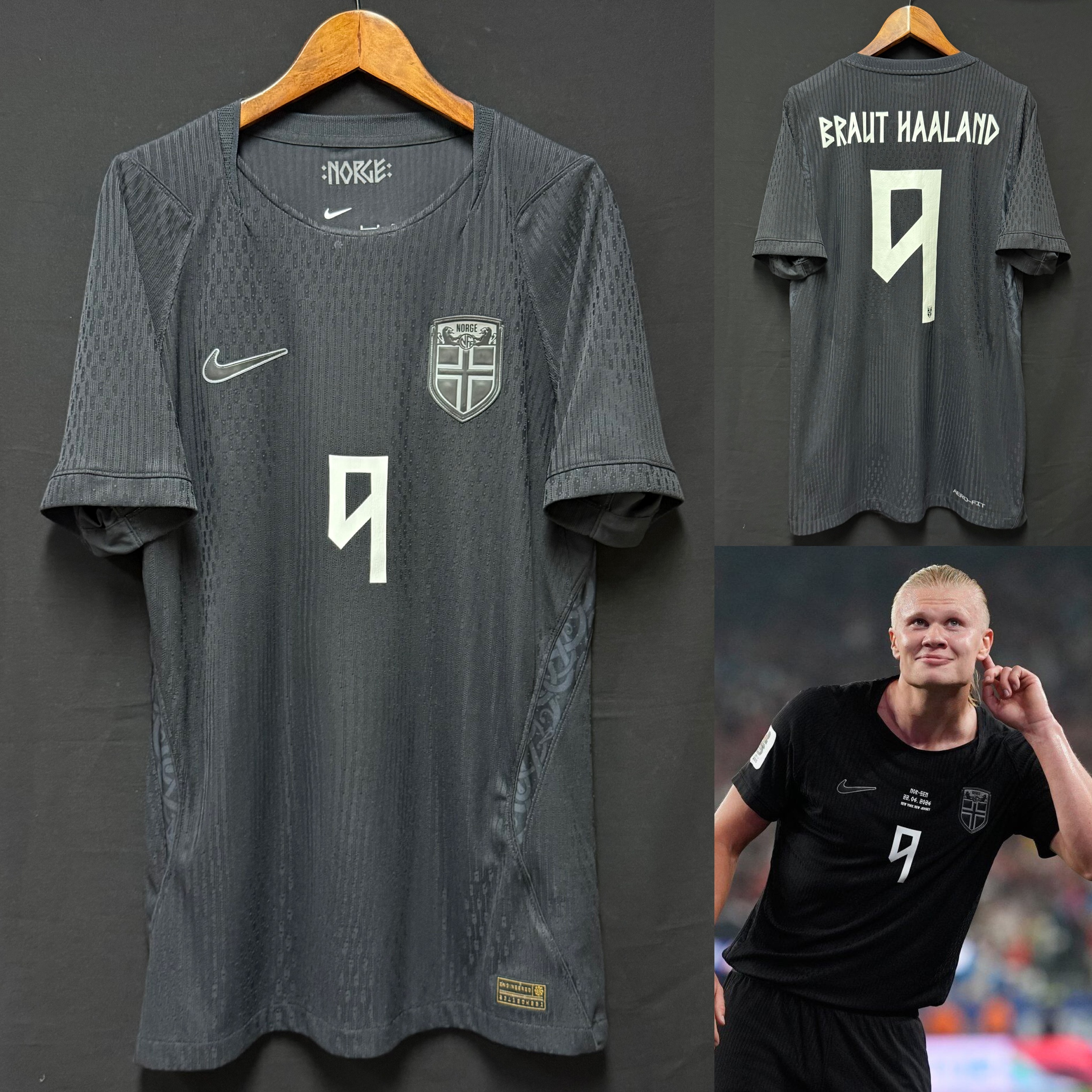 Norway 2026 Nike Away Authentic Player Shirt #9 BRAUT HAALAND