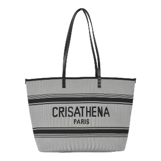 1009CT01-CRISATHENA-FH-大型輕盈托特包 Large Légèreté Tote Bag (A1 黑色/灰色 / B1 藍色 / C1 駝色 / D1 深綠色 / E1 紫色 / F1 蘭花紫色 / G1 黑色/白色 / H1 粉紅色)  *買袋送隨機Charm [1件]*