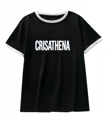 1009CT101-CRISATHENA-FH-塗鴉字樣 T 恤 (A101 黑白色 / B101 白藍色)