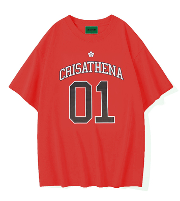 1009CT98-CRISATHENA-FH-01字樣 T 恤 (A98 紅白色 / B98 粉紅白色)