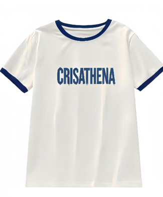 1009CT101-CRISATHENA-FH-塗鴉字樣 T 恤 (A101 黑白色 / B101 白藍色)