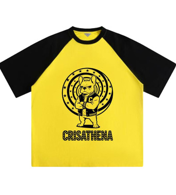 1009CT100-CRISATHENA-FH-法國鬥牛犬 T 恤 (A100 白綠色 / B100 黃黑色)