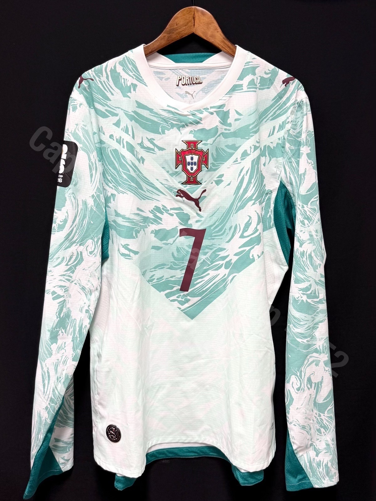 (Player Issue) Portugal 2026 FIFA World Cup Puma L/S Away Player Issue Shirt #7 RONALDO