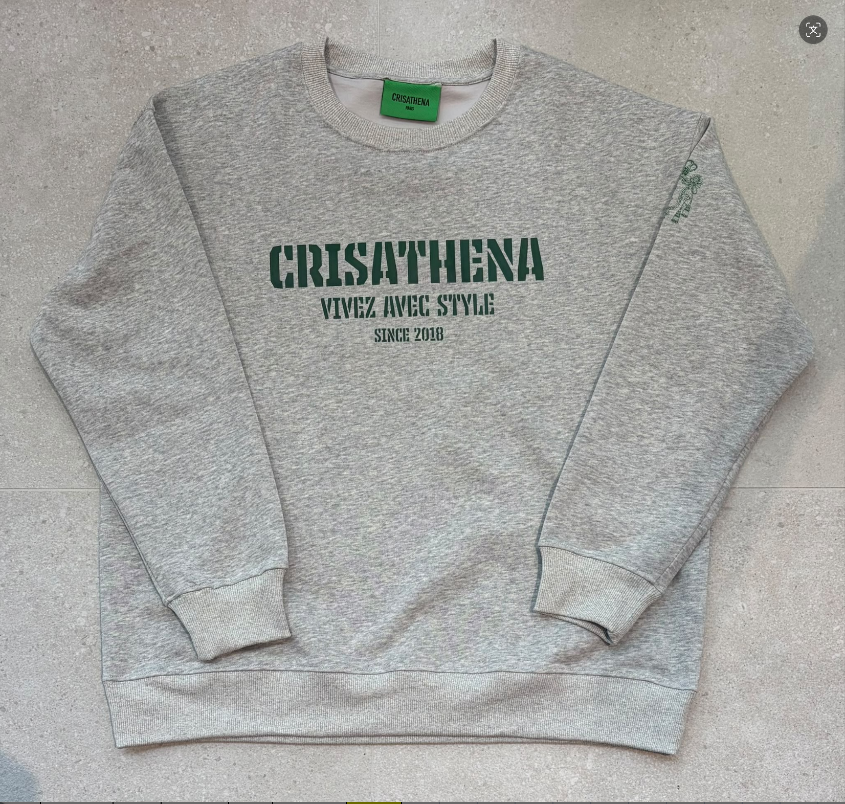 1009CT39-CRISATHENA-FH-衛衣 (A39 灰色)（重複唔做）