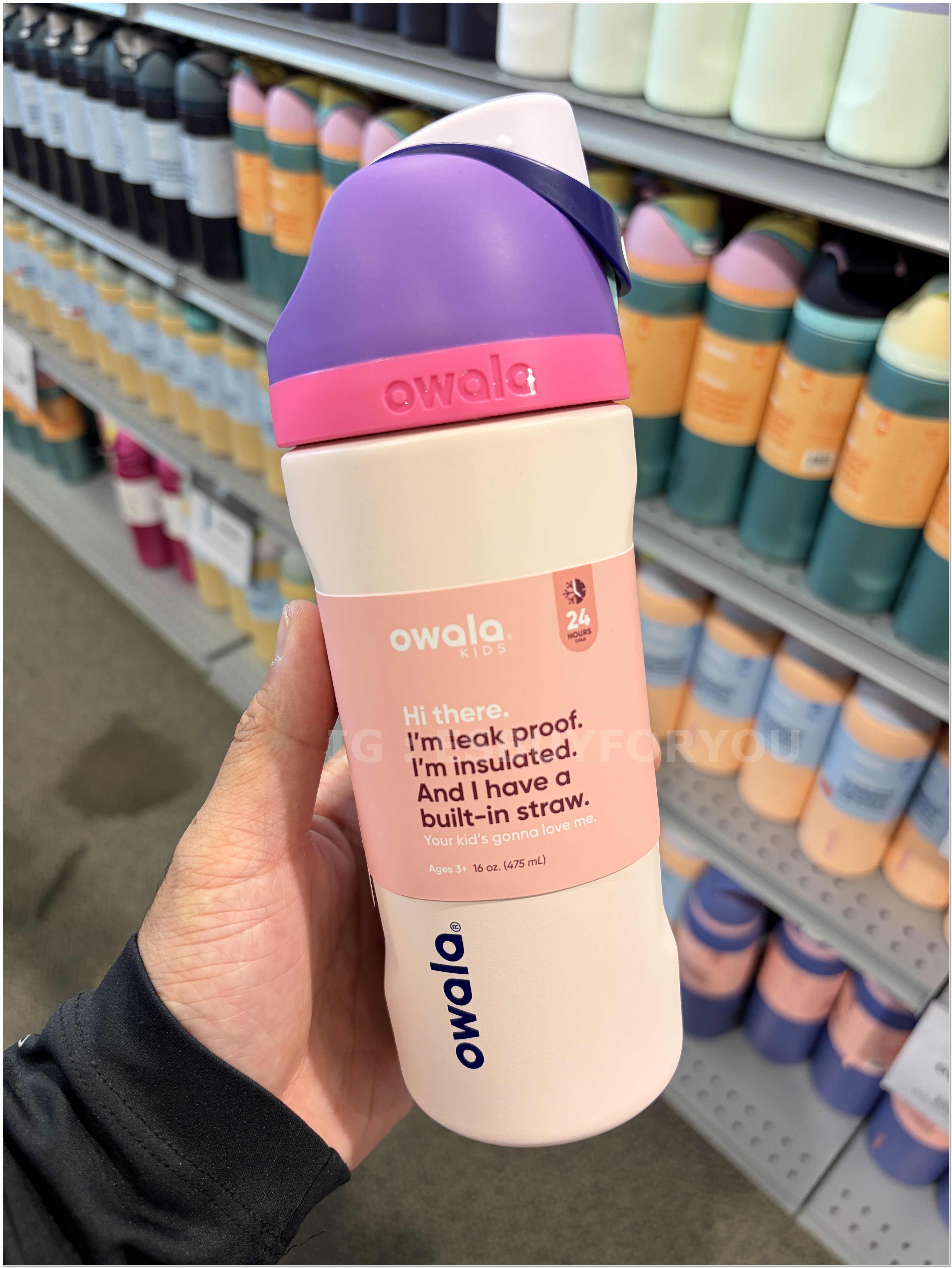 【限時】Owala (16oz 475Ml) FreeSip FreeSip 水壺 (內有吸管)