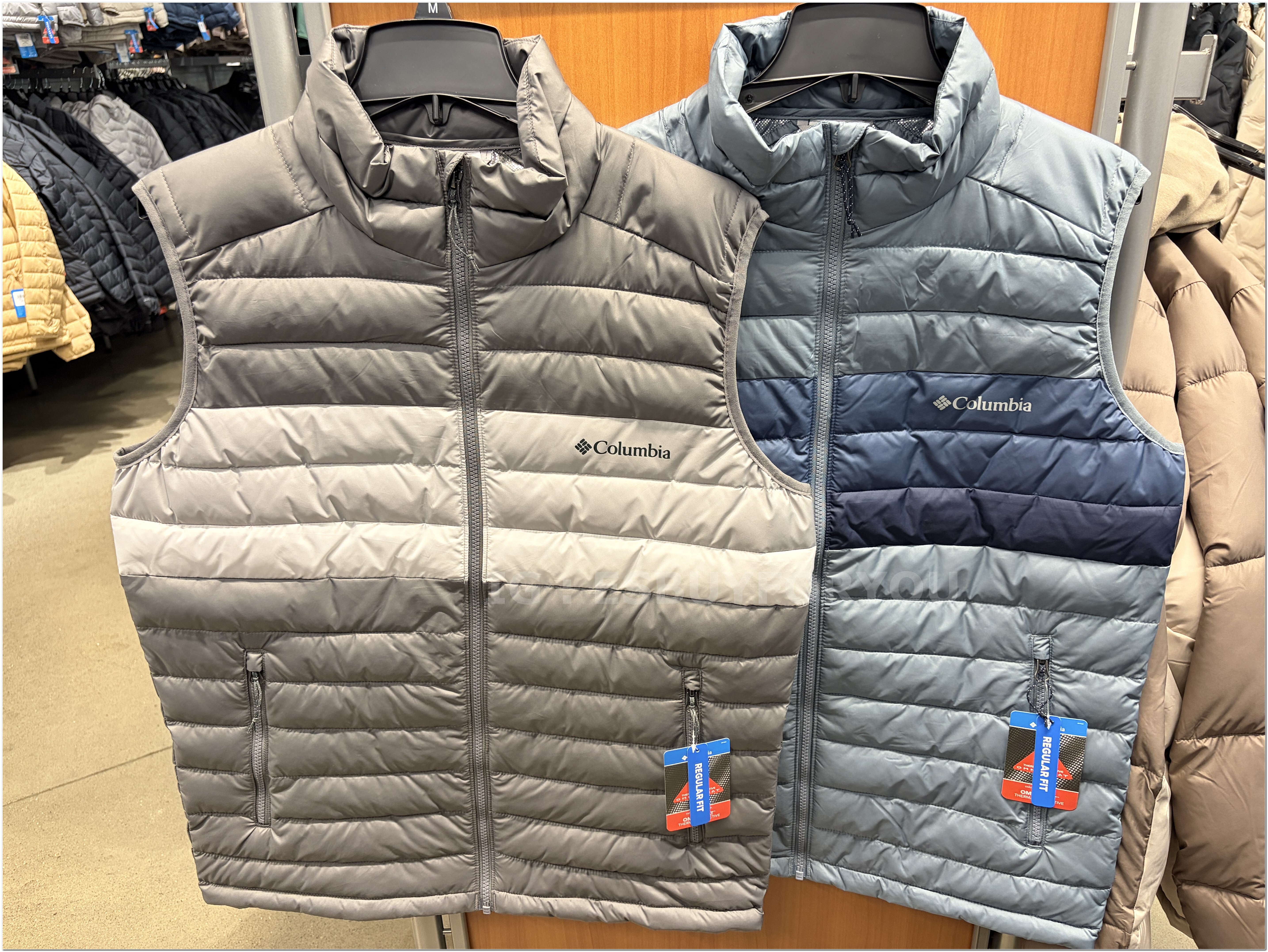 【限時】Columbia  男大人 拚色 Omni-Heat鋁點 背心 (2色)