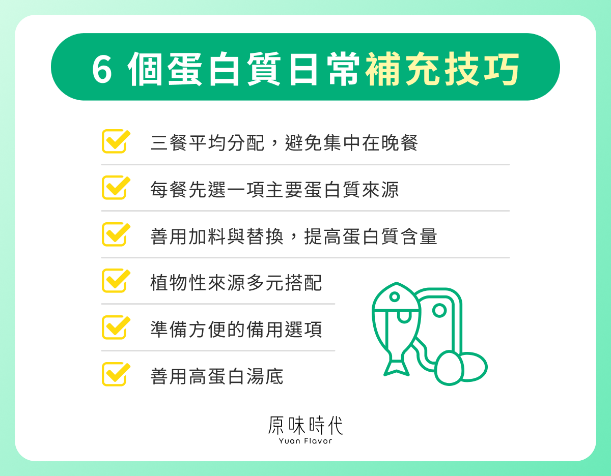 6 個蛋白質日常補充技巧