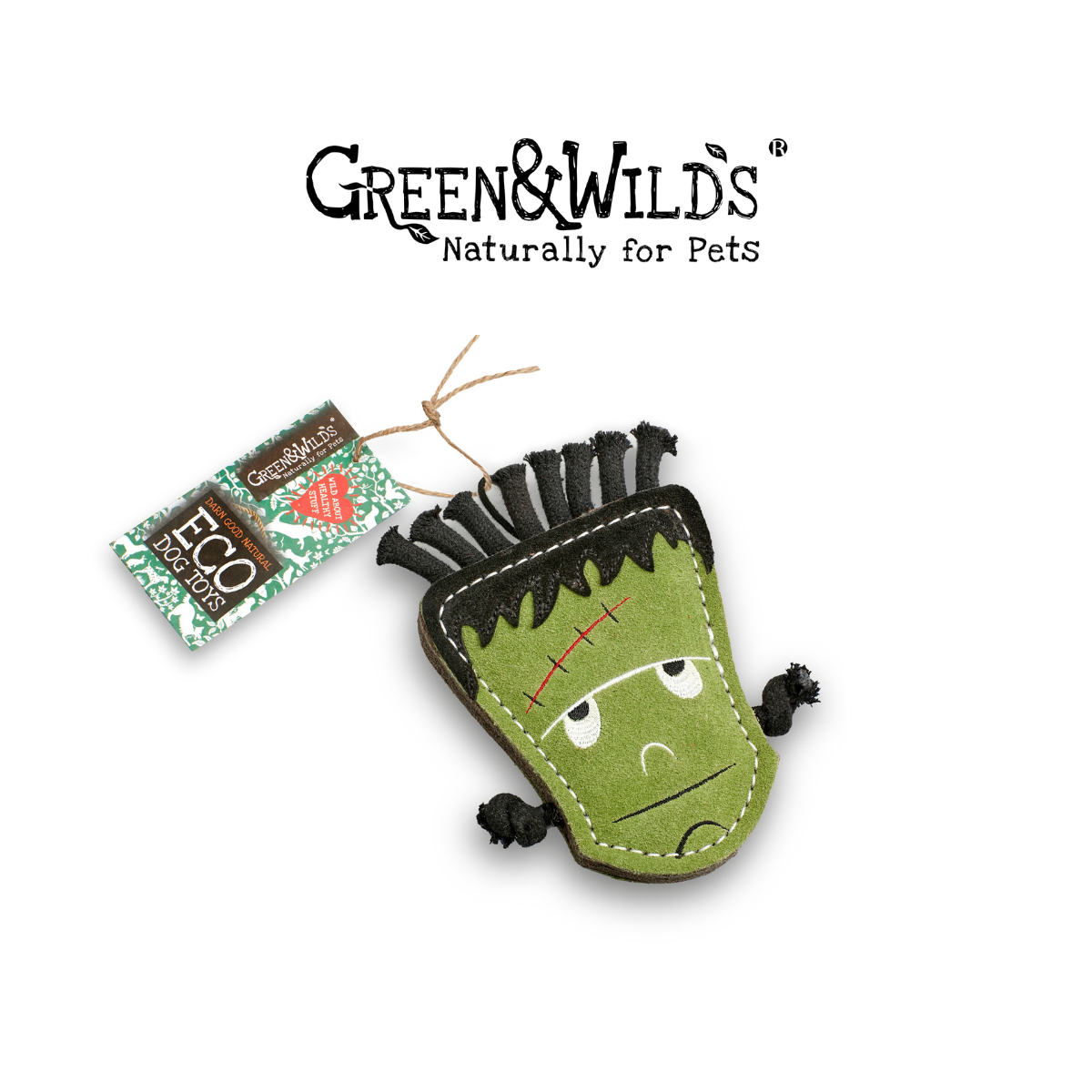 科學怪人 - 天然犬用啃咬玩具｜英國 GREEN & WILDS