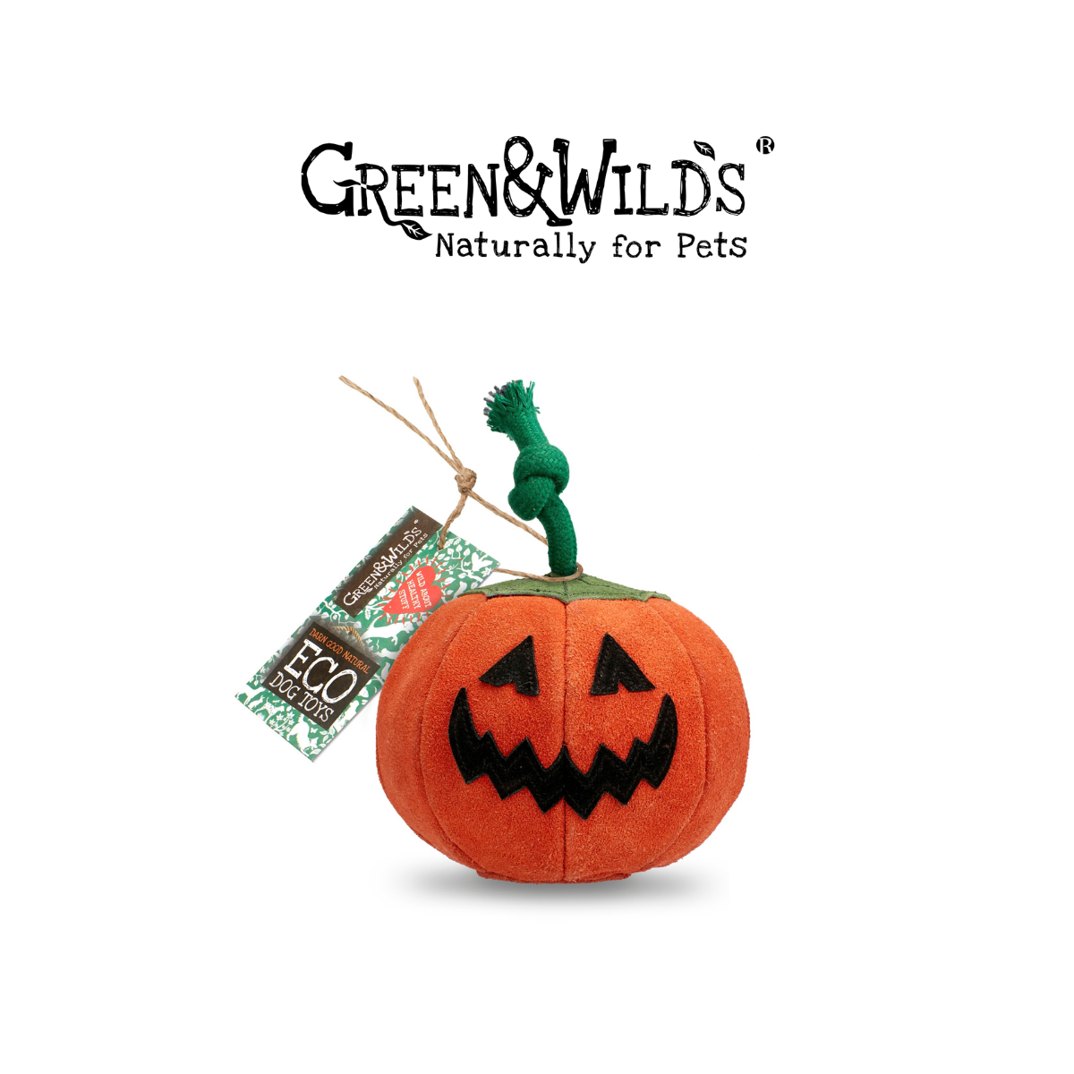 胖胖南瓜 - 天然犬用啃咬玩具｜英國 GREEN & WILDS