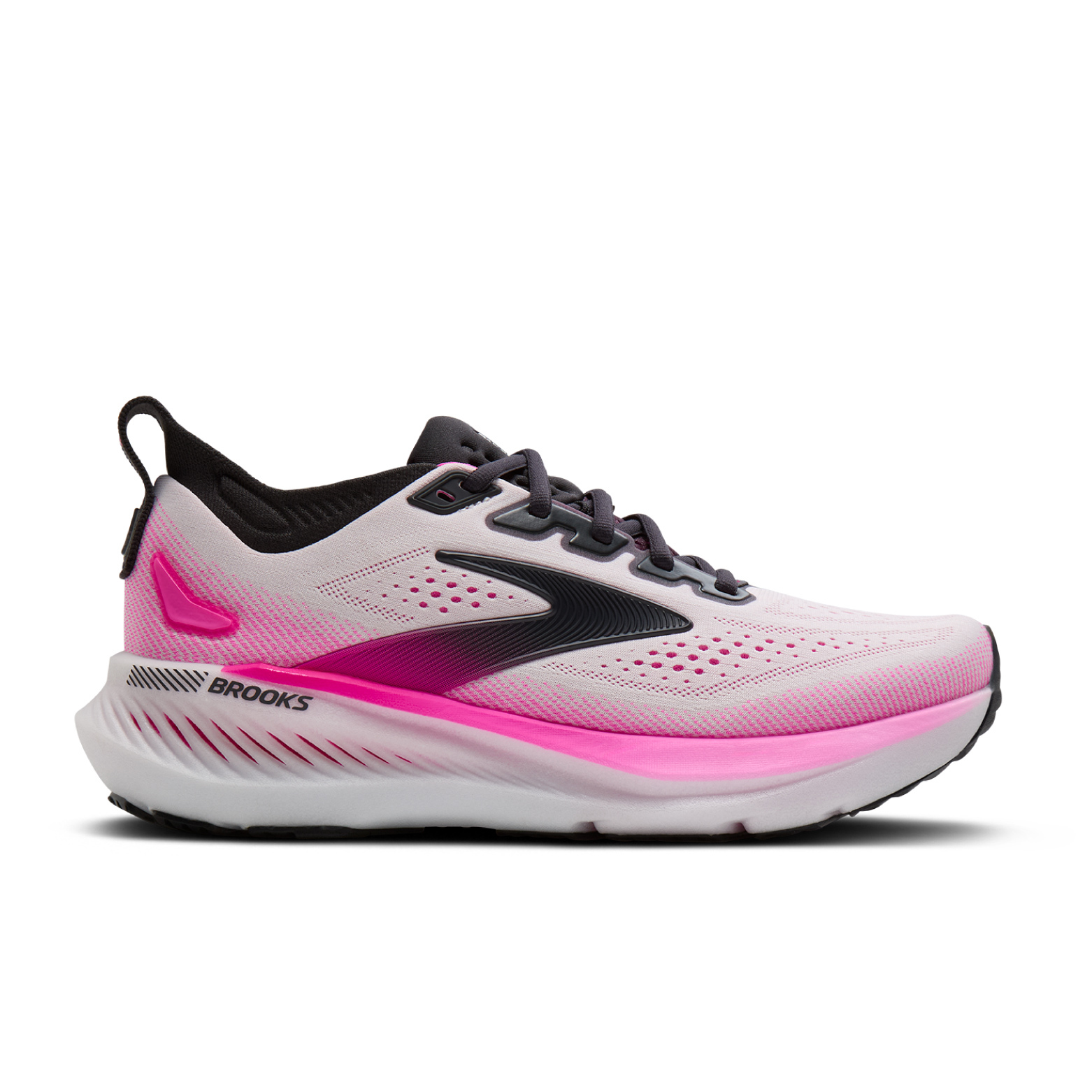 Brooks Women's Glycerin GTS 23 Running Shoes - White/Phantom/Cyber Pink