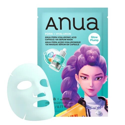 ANUA x KPOPPDRN Hyaluronic acid capsule 100 serum mask 10PCS