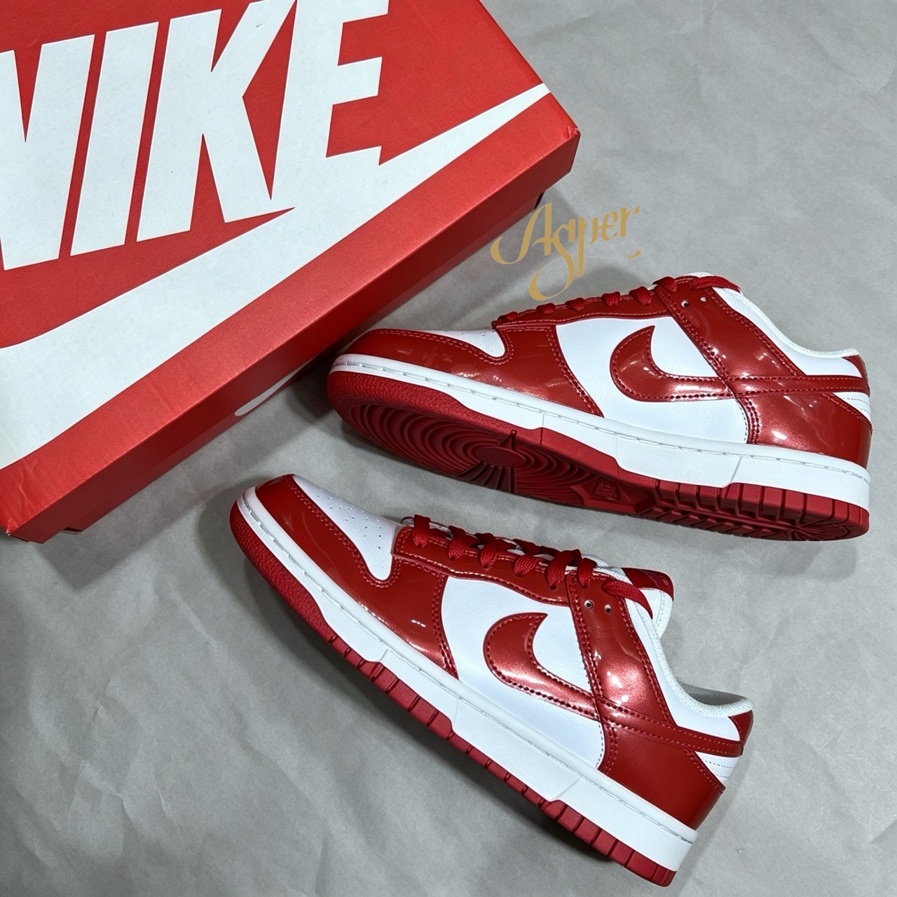 【官網限定】Nike Dunk Low SE ''Patent White Red'' 漆皮紅白 IV5104-101 IX