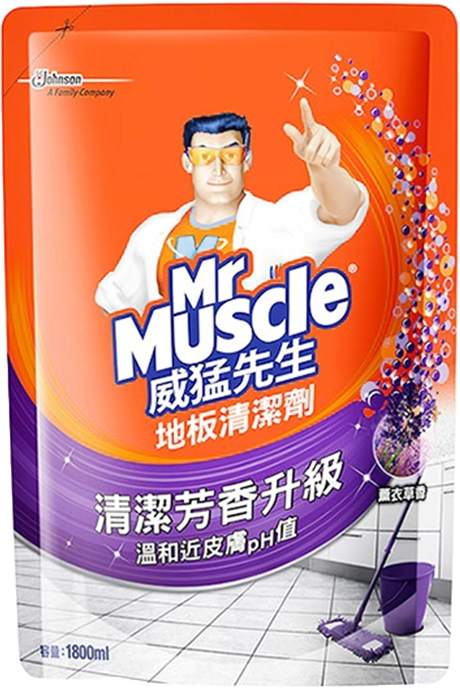 【莊臣】威猛先生 愛地潔地板清潔劑(補充包)-薰衣草 1800ml