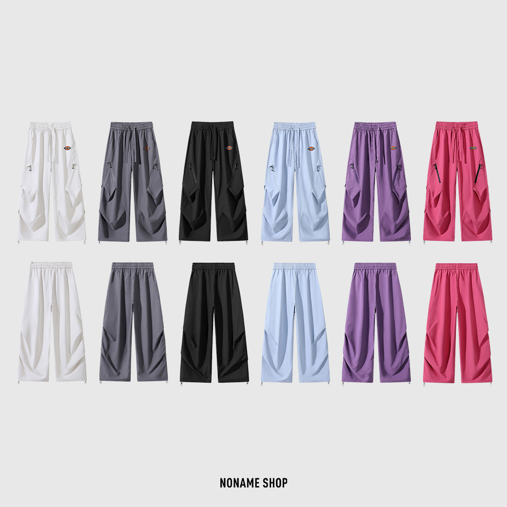 DICKIES 美式 工裝 經典LOGO 褶皺 寬鬆 長褲 六色 (男/女同款)