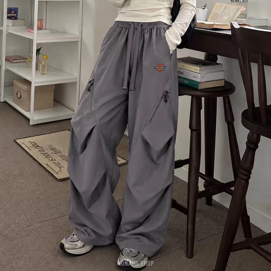 DICKIES 美式 工裝 經典LOGO 褶皺 寬鬆 長褲 六色 (男/女同款)