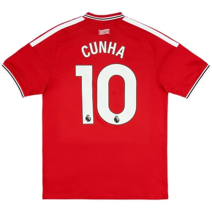 2026 Manchester United Authentic Home Shirt with EPL Nameset (雙號碼)