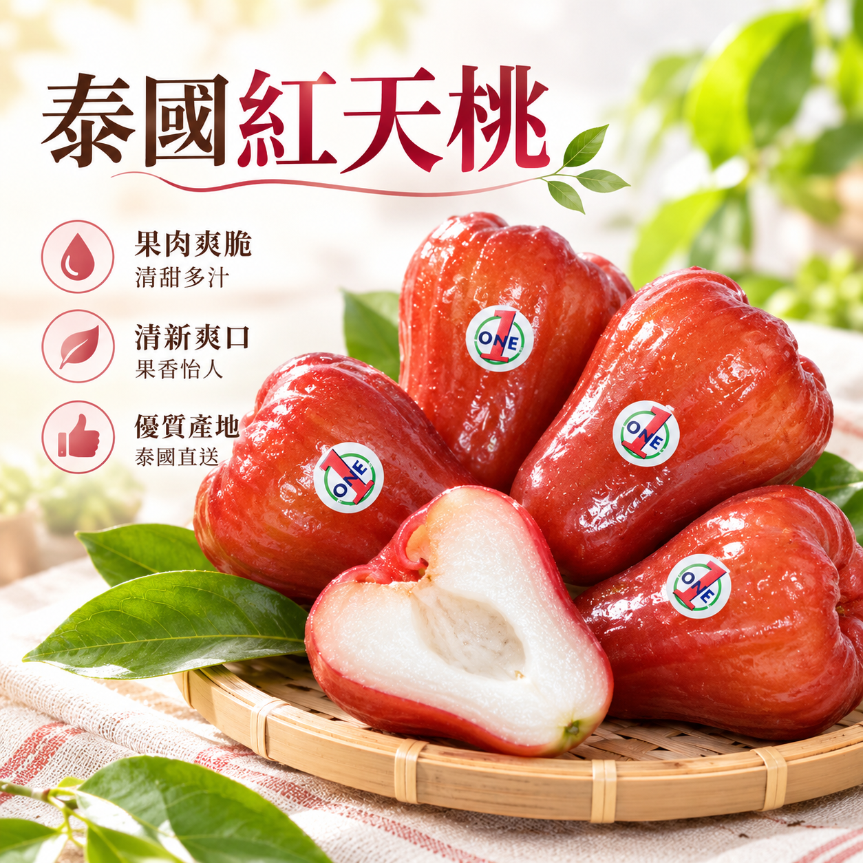 泰國紅天桃(3個)