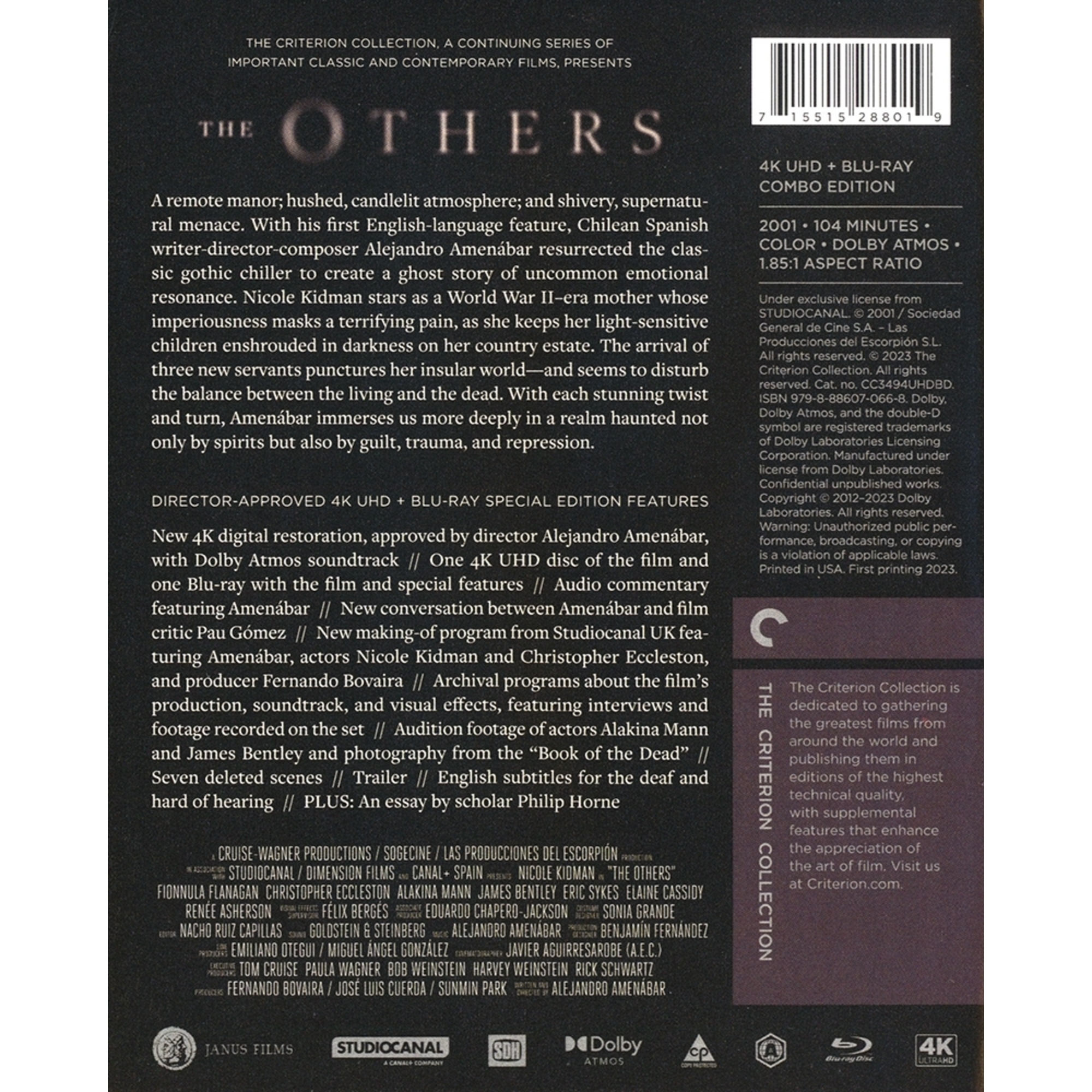 The Others (2001) (4K Ultra HD + Blu-ray) (US Version) [No Chinese Subtitle]