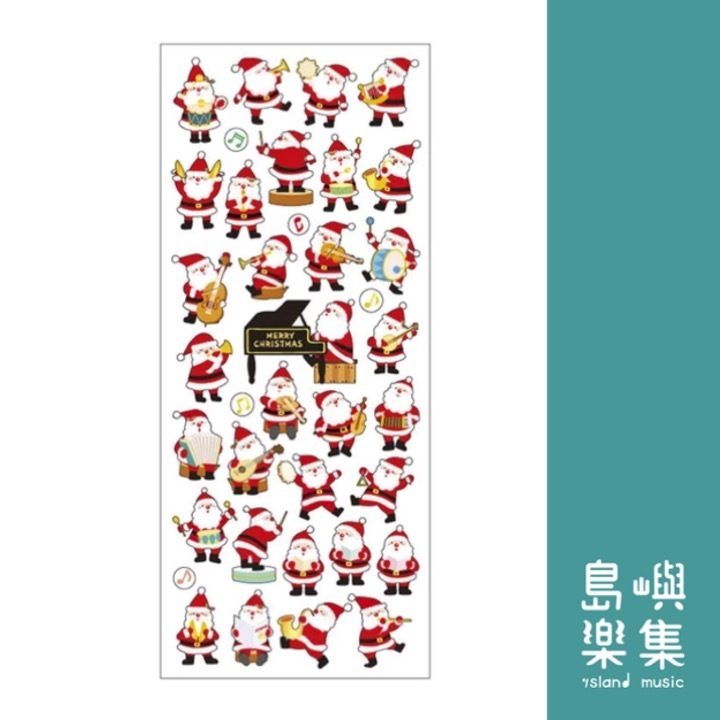 【果凍貼紙】聖誕樂器