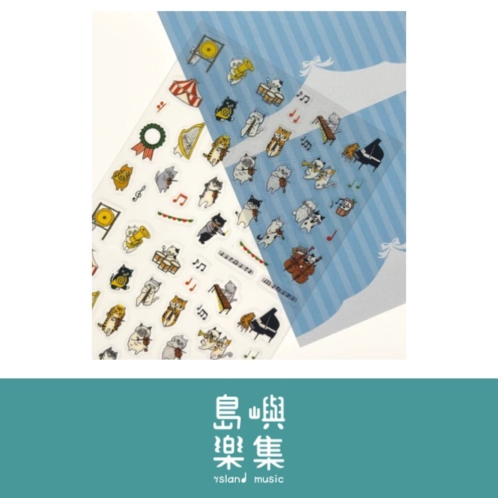 【貼紙】貓咪樂團