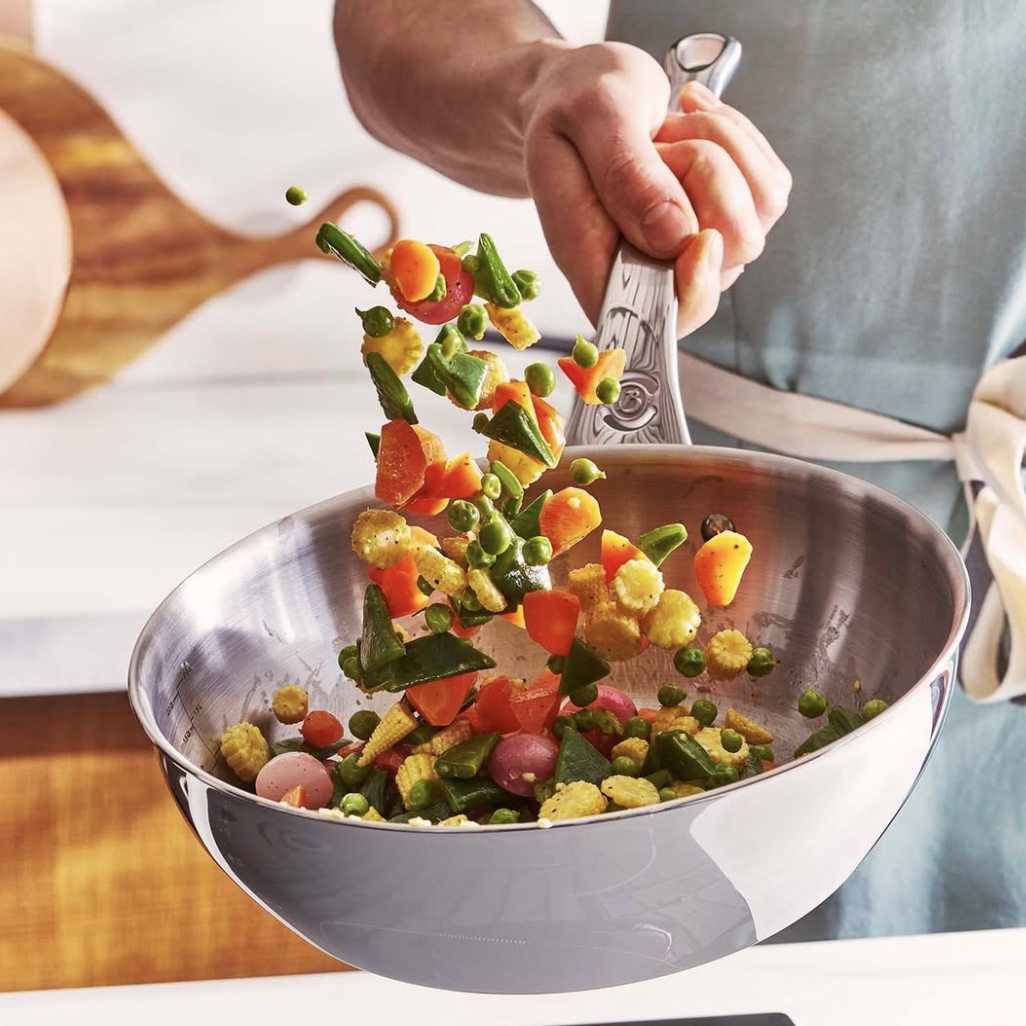 Affinity l Rounded Sauté-pan 5-ply glossy st/steel ✩ NEW VISION