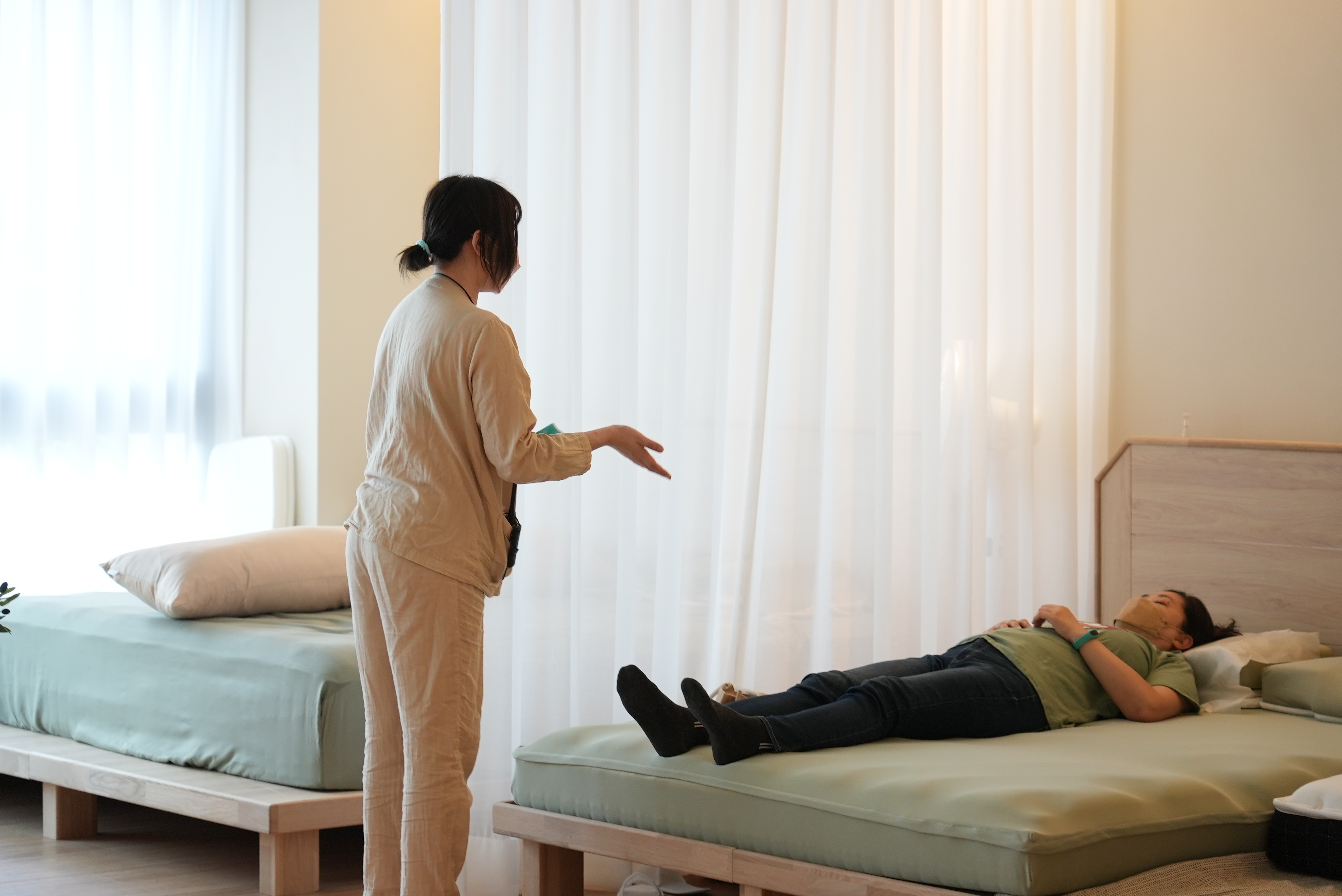 桃園睡眠體驗店的試躺床