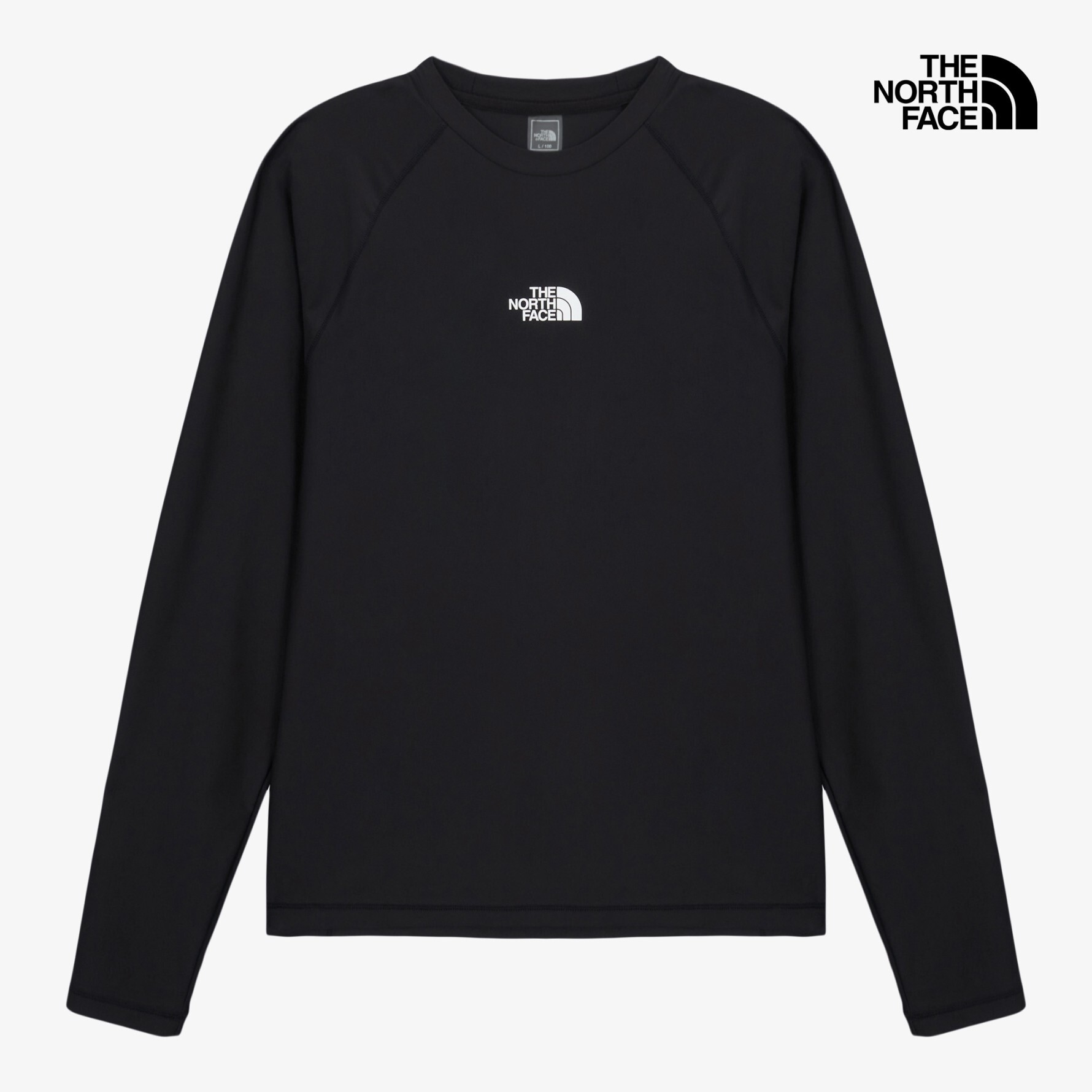 【OWN】The North Face 長袖 秋冬 圓領 胸前 印花 戶外 休閒 男生 海軍藍 黑色