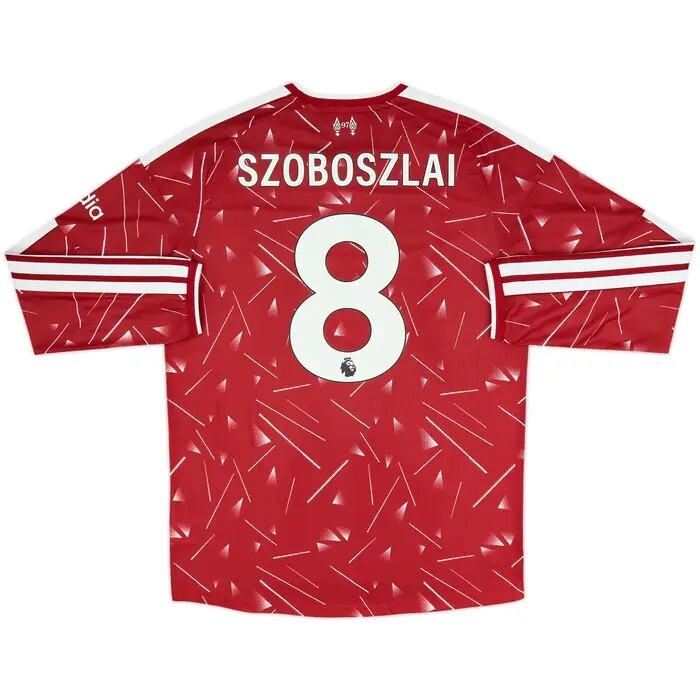 2026 Liverpool Authentic LS Home Shirt with EPL Nameset