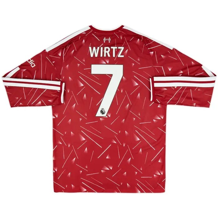 2026 Liverpool Authentic LS Home Shirt with EPL Nameset