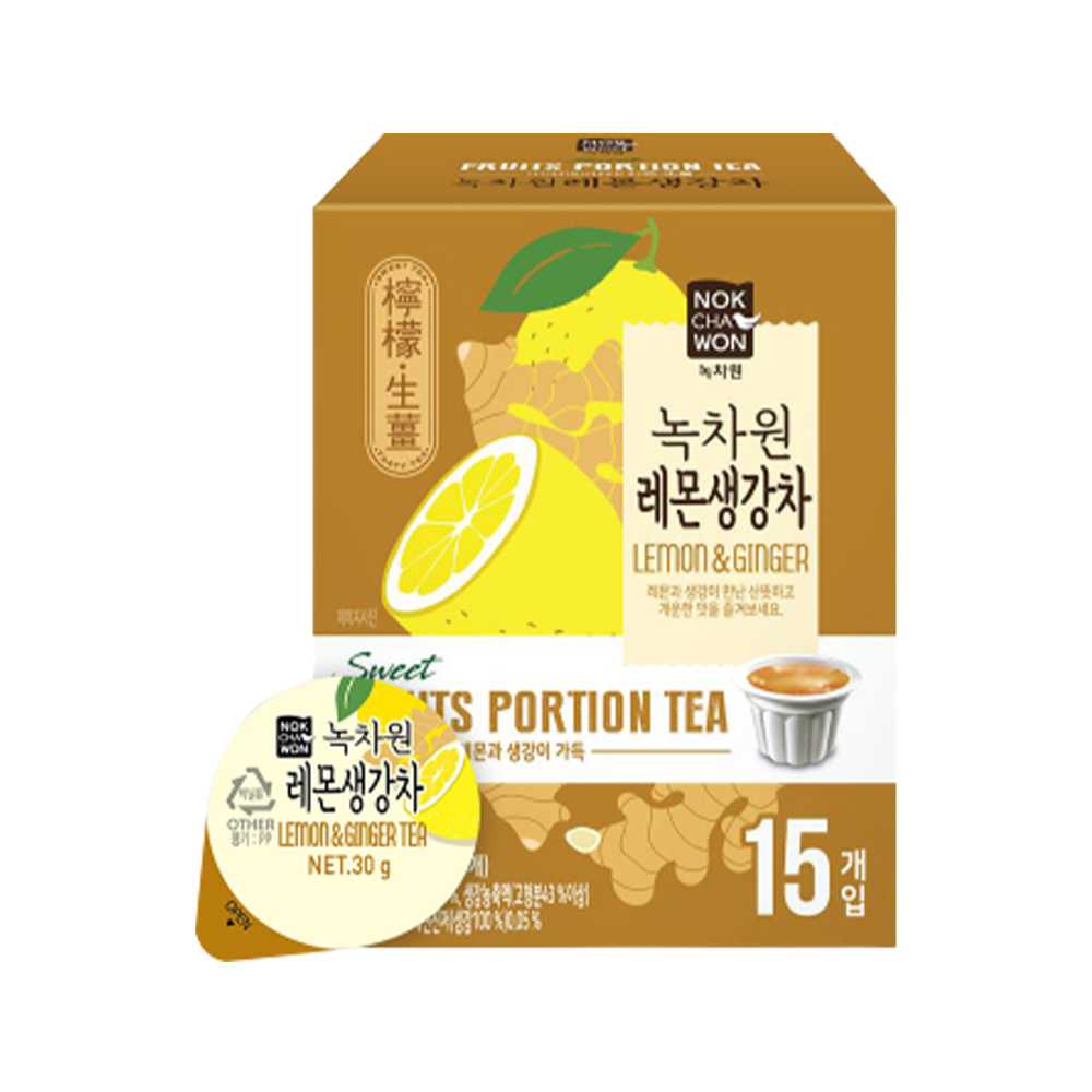 【BK SHOP】綠茶園檸檬生薑茶球30G*15
