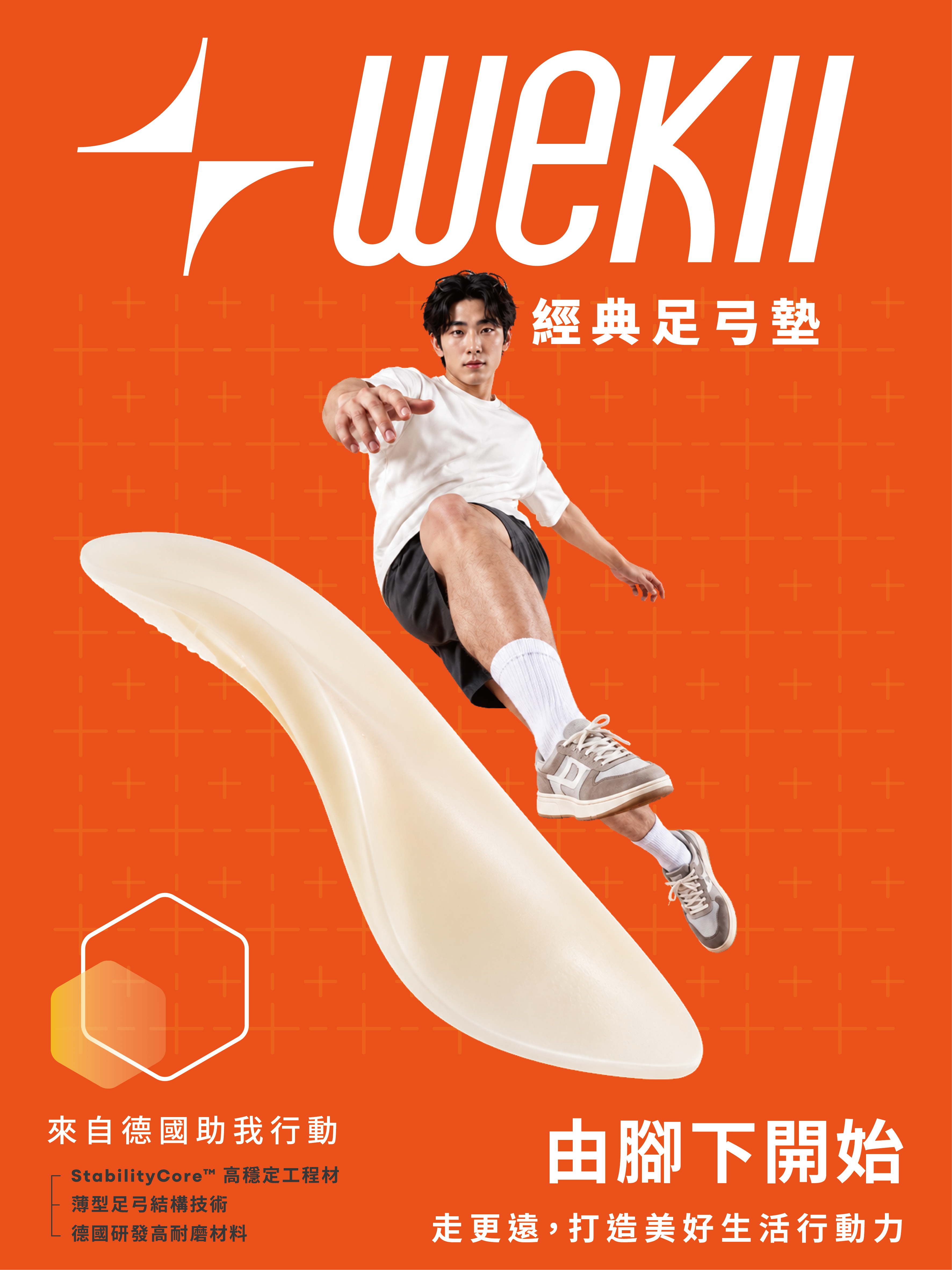 WEKII經典足弓墊 女款
