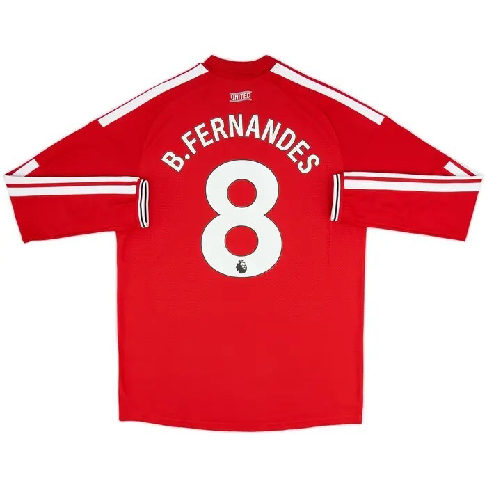 2026 Manchester United Authentic LS Home Shirt with EPL Nameset