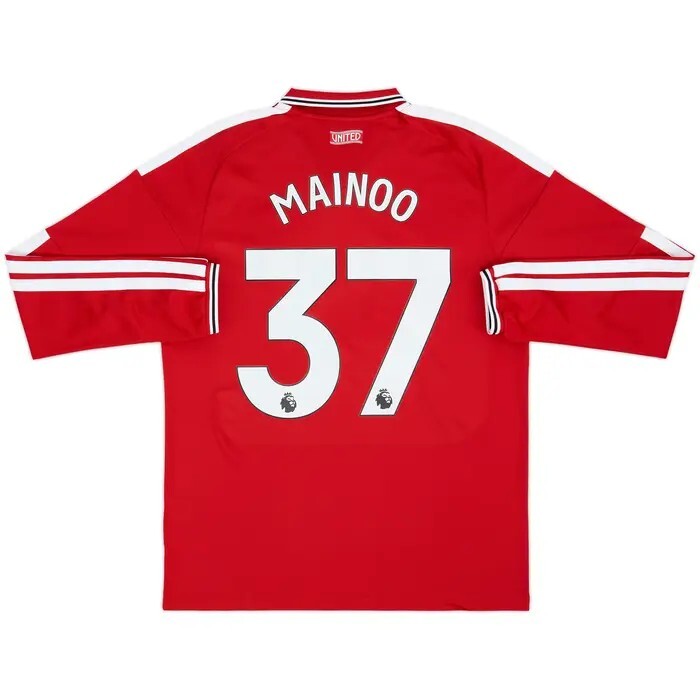 2026 Manchester United Authentic LS Home Shirt with EPL Nameset