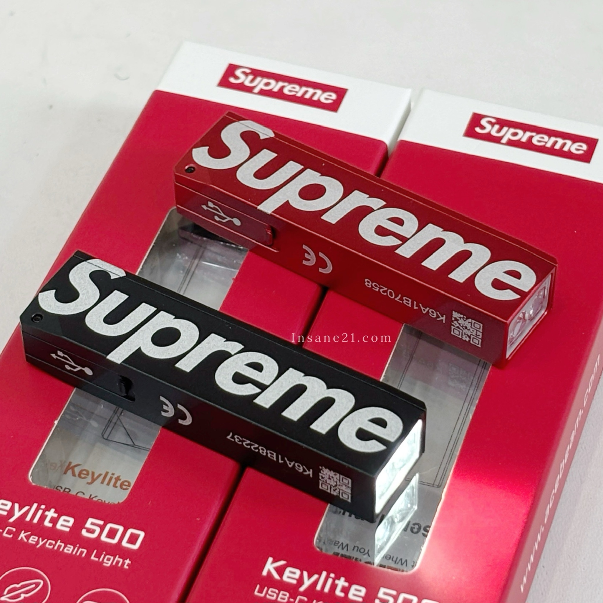 SUPREME x ACEBEAM 迷你手電筒 鑰匙圈 充電式 鋁合金外殼