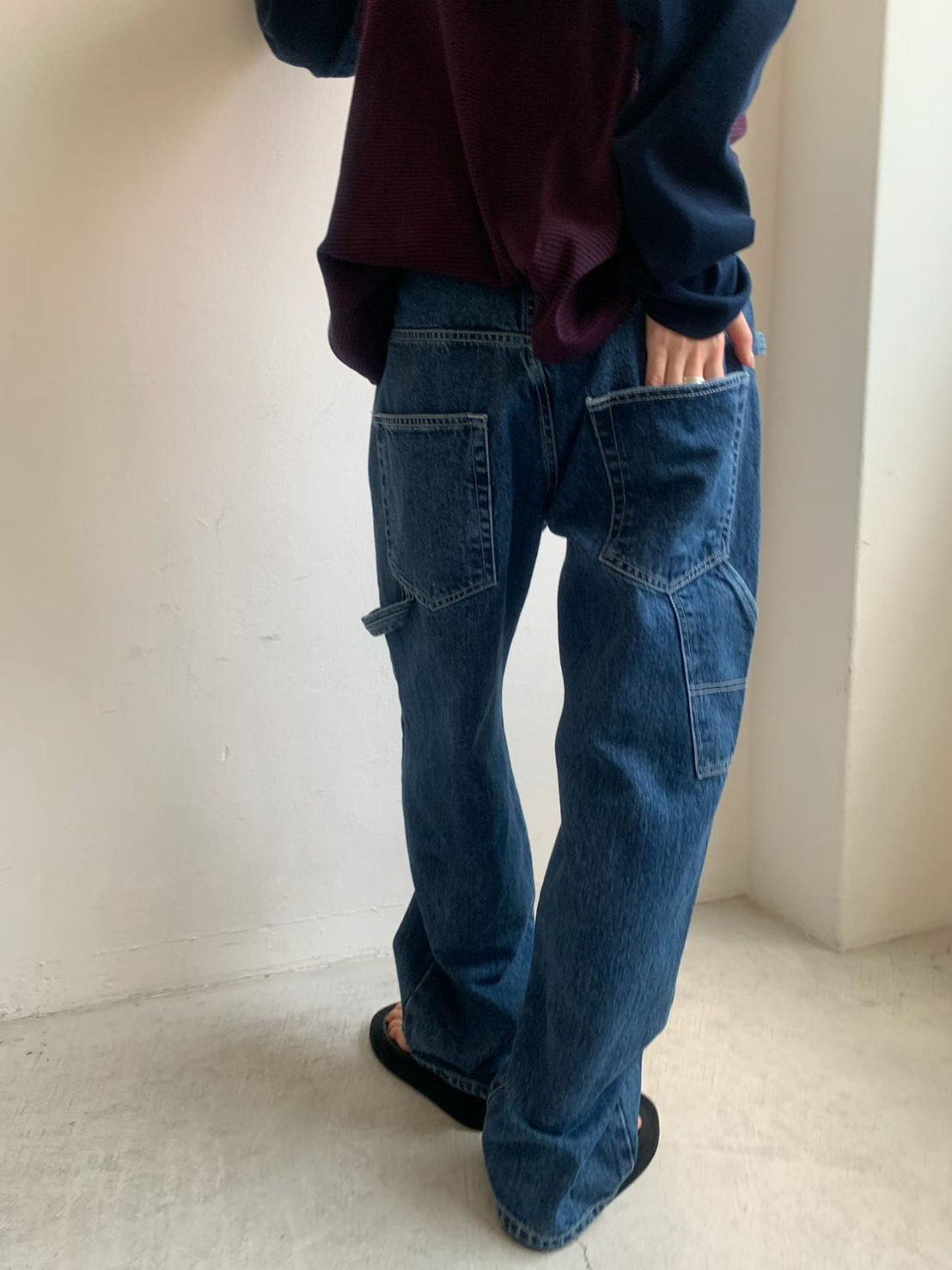 小掛帶牛仔長褲