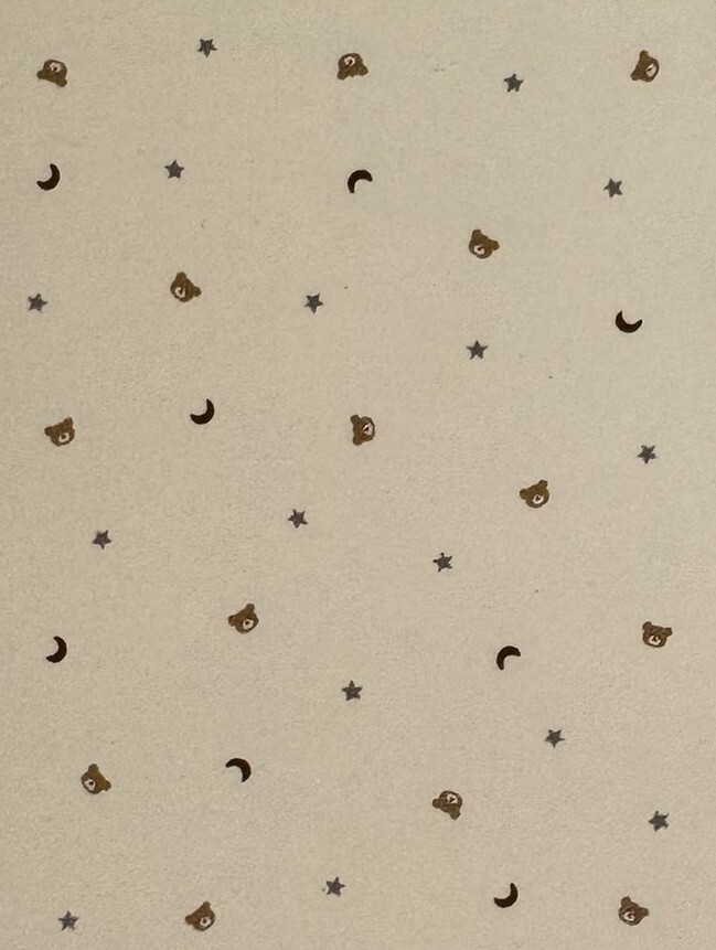 【Nishimatsuya】Star & Moon Bear Soft Cotton Gauze Kids Towel