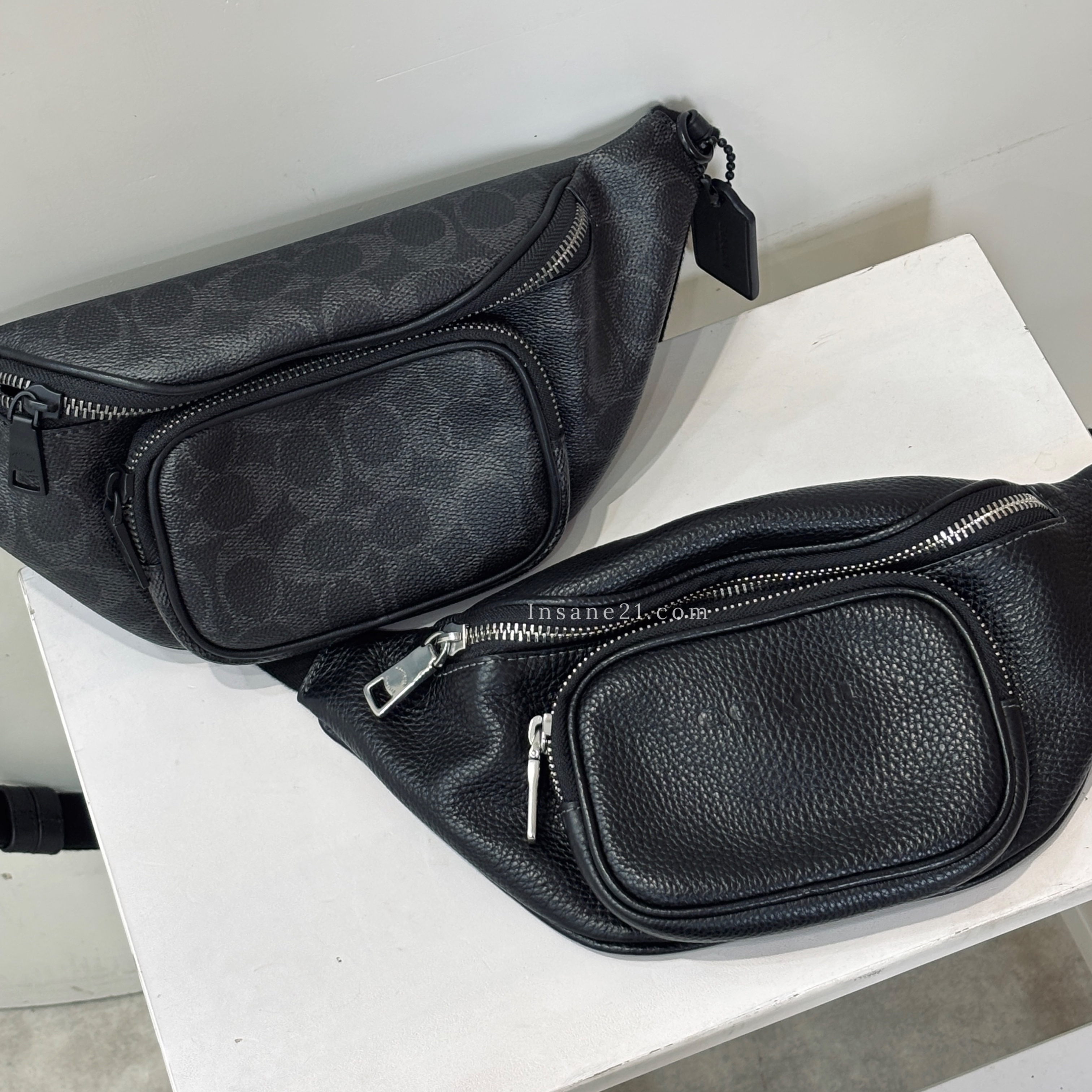 COACH BELT BAG 30 雙層 旅行 腰包 蔻馳