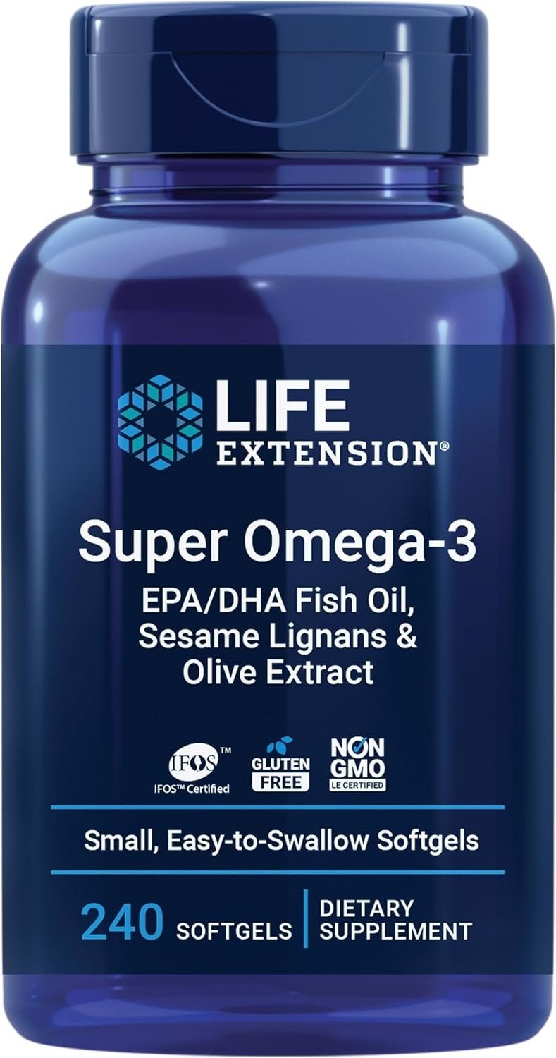代購 超級魚油120/24粒 橄欖多酚/芝麻木脂素 Life Extension Super Omega-3