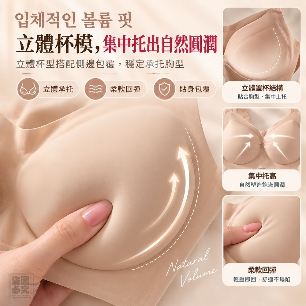 WSBB12976   韓系漫畫豐美外擴無痕套裝-C（11月底）