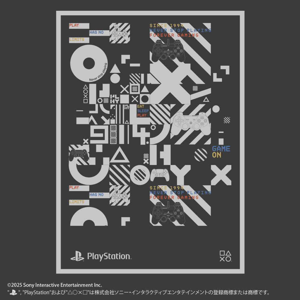 Tｼｬﾂ for PlayStation Typographic LifeformsVer./SUMI COSPA 101926