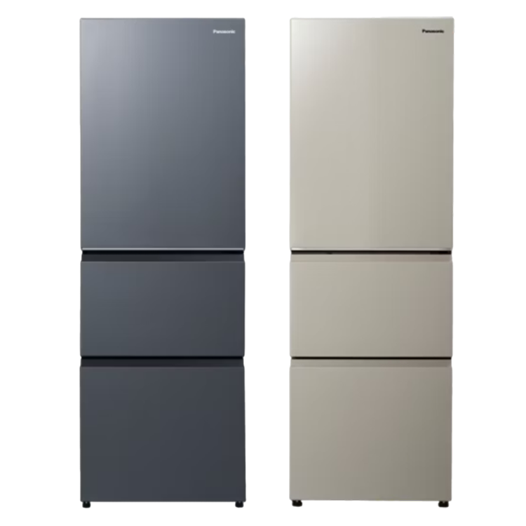 Panasonic 國際 日系上質 385L 一級能效 三門無邊框鋼板變頻冰箱/右開(NR-C387HVS)