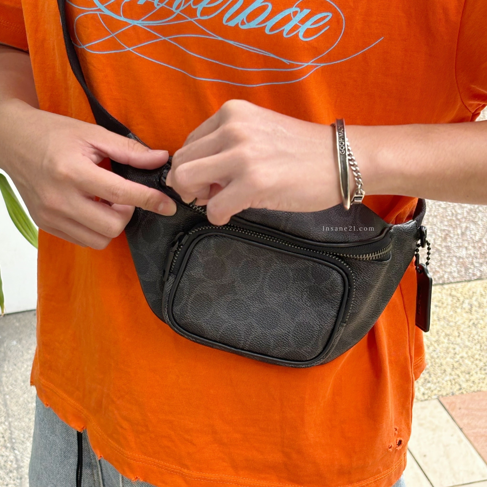 COACH BELT BAG 30 雙層 旅行 腰包 蔻馳