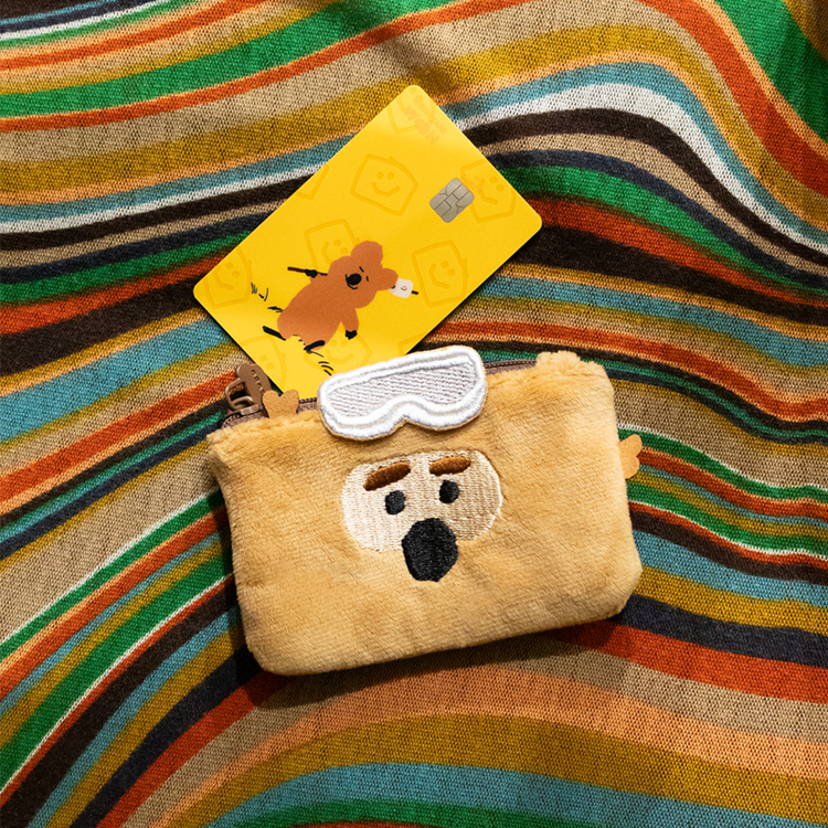 《Dinotaeng》Quokka in School卡片零錢包 (Bric)