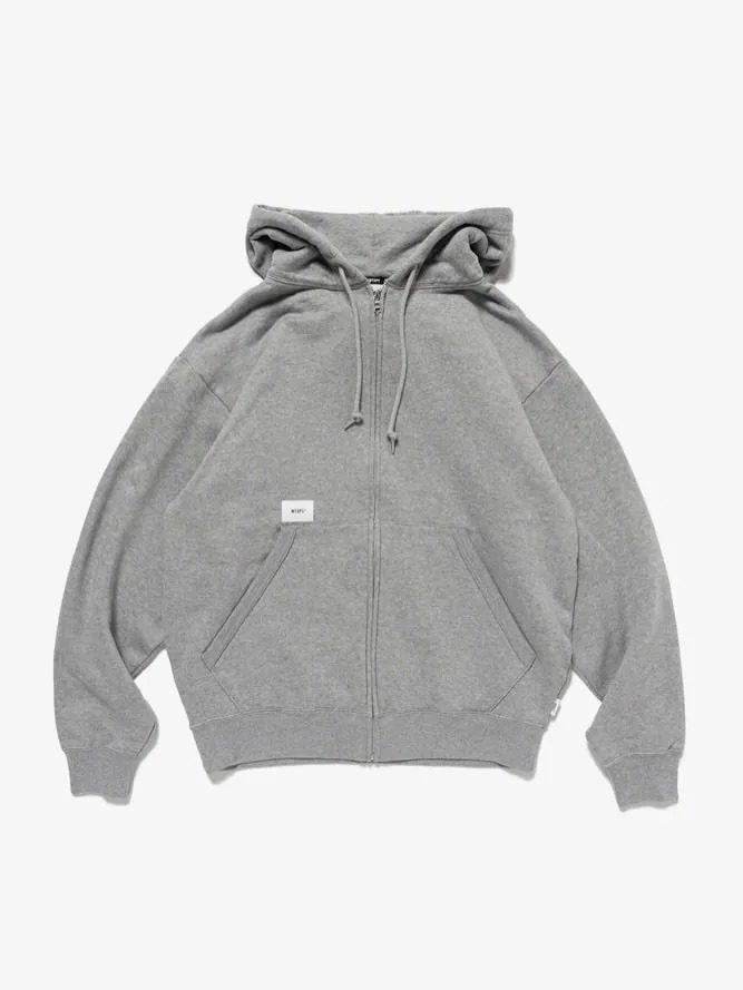 現貨|WTAPS SS26 THROWDY / ZIP HOODY / COTTON ASH GRAY 261ATDT-CSM03