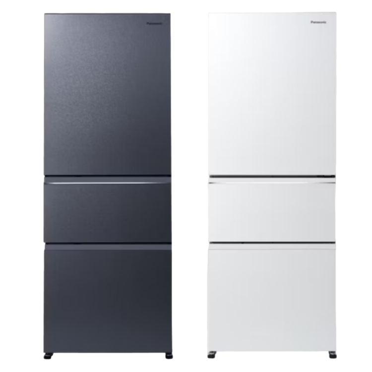 Panasonic 國際 日系上質 450L 一級能效 三門無邊框玻璃變頻冰箱(NR-C457HGS)