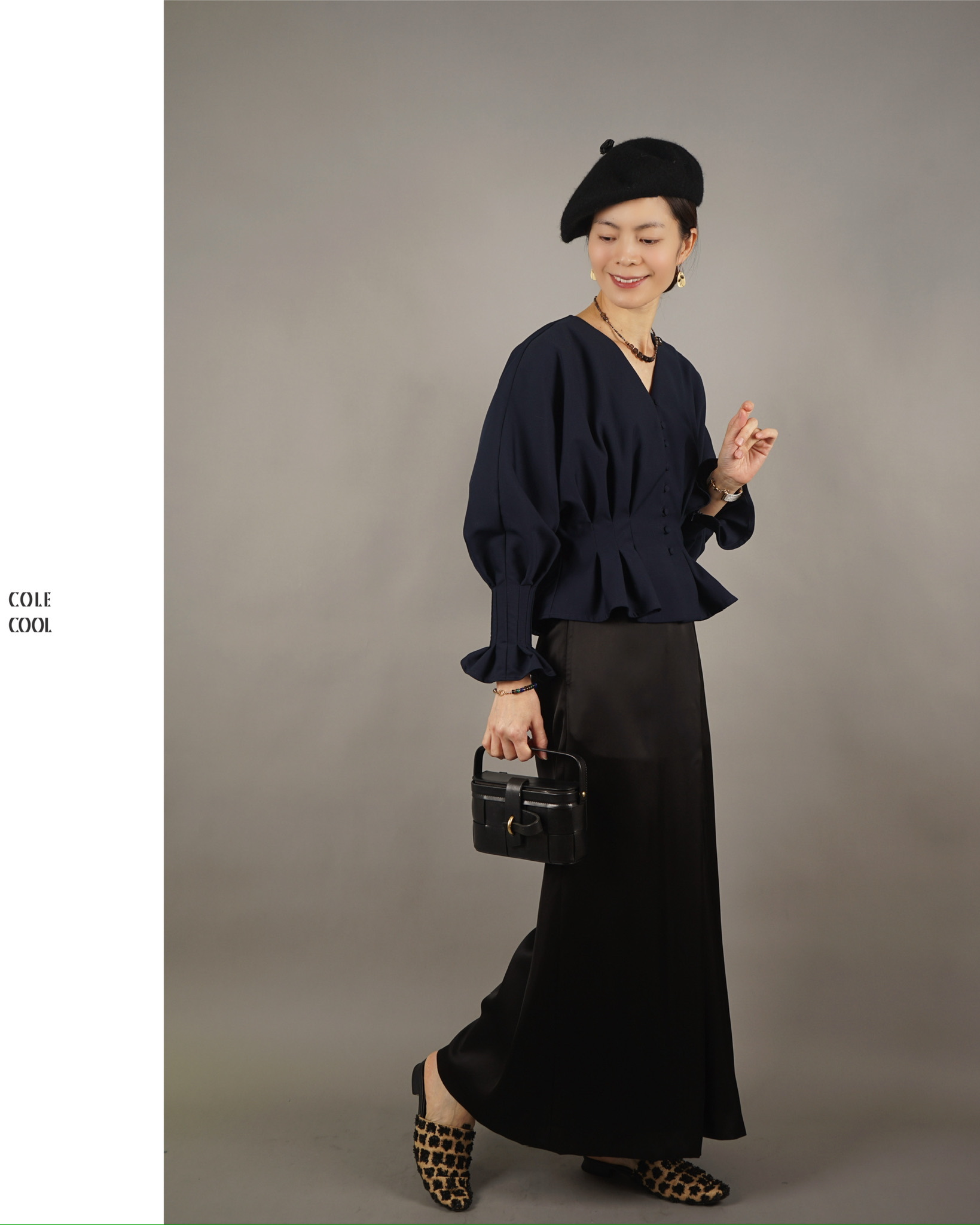 COLE COOL mini pleated ruffle shirt